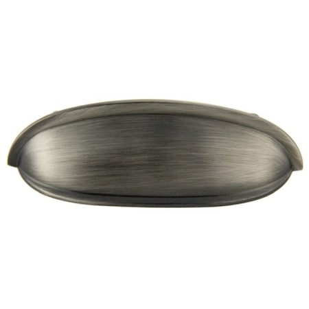 Crown 4-1/2" Bin Cabinet Pull with 3" Center to Center Satin Pewter Finish CHP80753APH